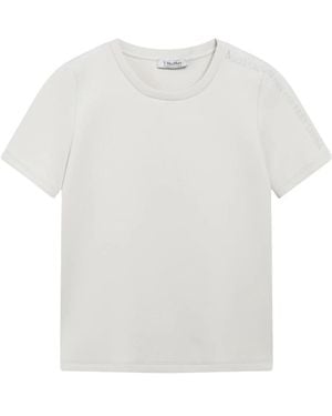 Max Mara Tops ,Katoen Nancy T-Shirt - Wit