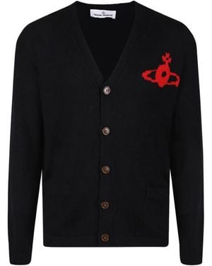 Vivienne Westwood Schwarzer Alex Cardigan Pullover