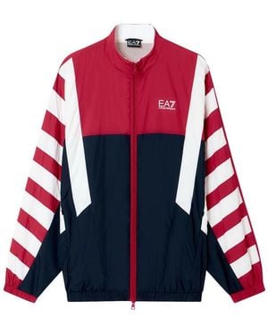 EA7 Jassen ,Veelkleurig ,Summer Block Jacket - Rood