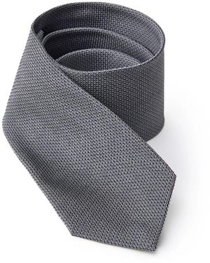 Jil Sander Seiden Jacquard Krawatte - Grau