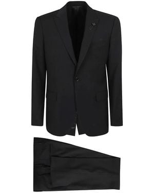 Lardini Single Breasted Suits - Nero