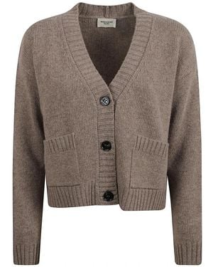 Weekend by Maxmara V-Hals Cardigan Van Wolgaren - Bruin
