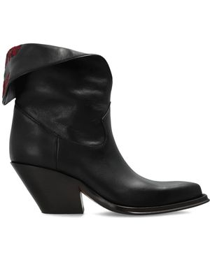 Chloé Schoenen ,Zwart ,Leer Azelan Leren Cowboylaarzen