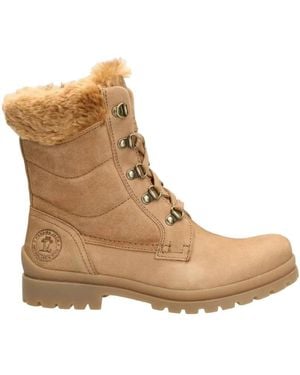 Panama Jack Casual Kamel Nubuk Damenstiefel - Braun