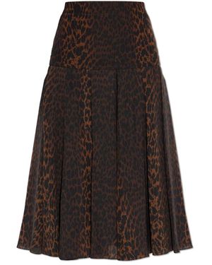 Balenciaga Midi Skirts - Brown
