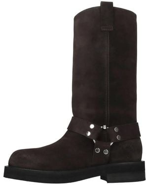 3Juin Schoenen ,Bruin ,Leer Demi Boots - Zwart