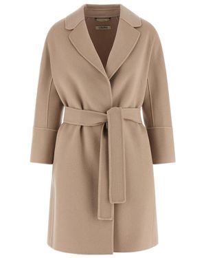 Max Mara Belted Coats - Neutro