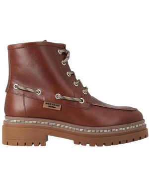 Weekend by Maxmara Schoenen ,Bruin ,Leer Wkapantone Veterlaars