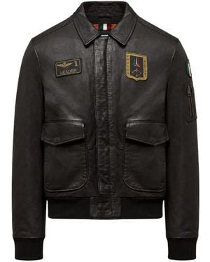 Aeronautica Militare Bomber Jackets - Black