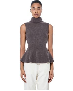 Rohe Sleeveless Tops - Purple