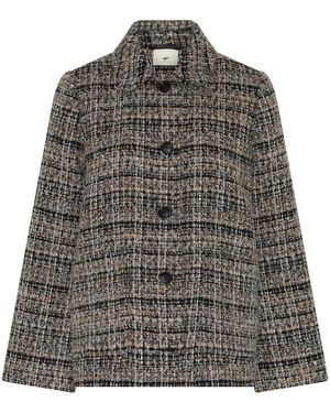 Heartmade Jassen ,Zwart ,Tweed Tweed Jassen - Grijs
