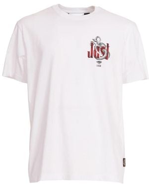 Roberto Cavalli Logo-Print T-Shirt - Wit