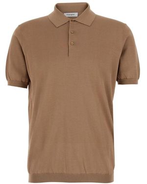 Kangra Tops ,Katoen Cotton Polo Shirt - Bruin