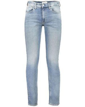 Calvin Klein Blaue baumwoll slim taper jeans