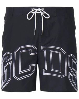 Gcds Schwarze Sea Lounge Shorts - Blau