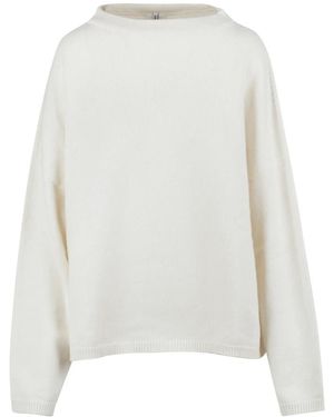 Liviana Conti Round-Neck Knitwear - White