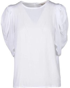 Think! Blusa De Viscosa, Mujer, Talla - Blanco