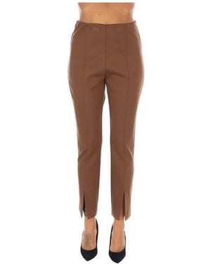 Nenette Cropped Trousers - Brown