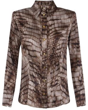 Elisabetta Franchi Shirts - Brown