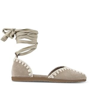 Mou Flat Sandals - Metallic