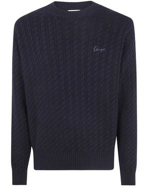 KENZO Round-Neck Strickwaren - Blau