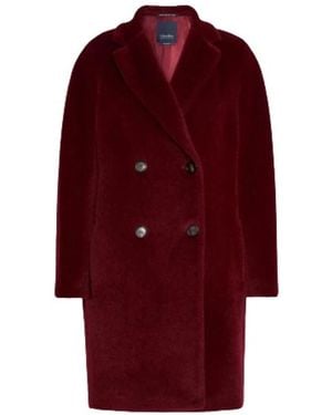 Max Mara Double-Breasted Coats - Rojo