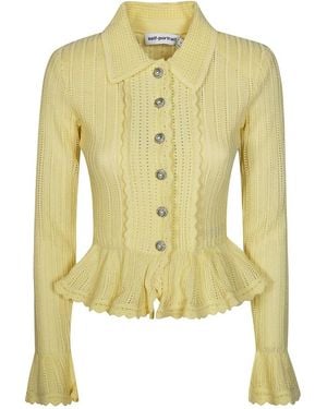 Self-Portrait Cardigans - Yellow