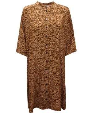 EMMA & GAIA Shirt Dresses - Brown