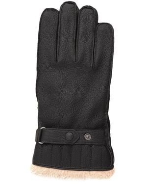 Barbour Leder-Arbeitshandschuhe - Schwarz