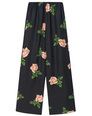 Nanushka Wide Trousers - Negro