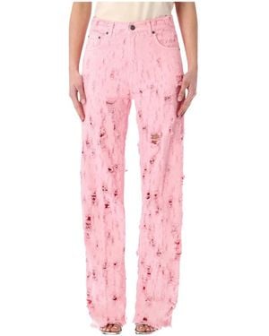 Haikure Bonnie Bull Destroy Jeans - Pink