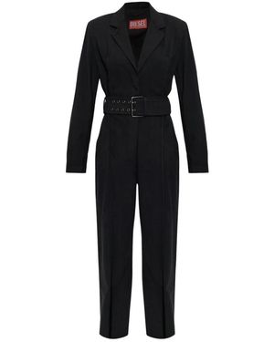 DIESEL Jumpsuits & Playsuits ,Zwart ,Wol J-Ael Jumpsuit