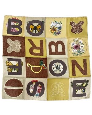 Borbonese Accessoires ,Veelkleurig ,Foulard Color Block - Metallic