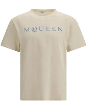 McQueen T-Shirts - Natural