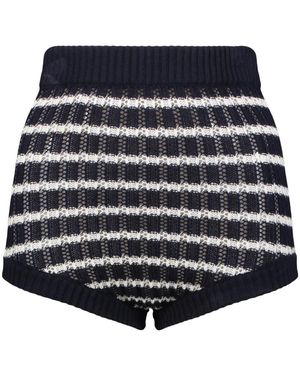 RED Valentino Gestreepte Short - Blauw