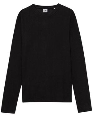 NN07 Truien & Vesten ,Zwart ,Katoen Clive 3323 Waffle Knit Tee