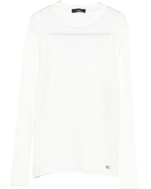 Twinset Round-Neck Knitwear - Blanco