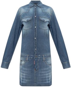 DSquared² Shirt Dresses - Bleu