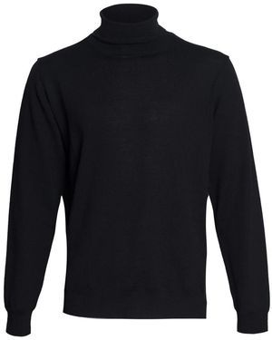 Grifoni Truien & Vesten ,Zwart ,Wol Dolcevita Sweater - Blauw