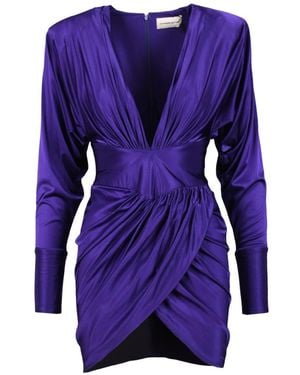 Alexandre Vauthier Short Dresses - Purple