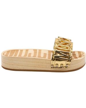 Moschino Schoenen ,Geel ,Sandalen - Naturel