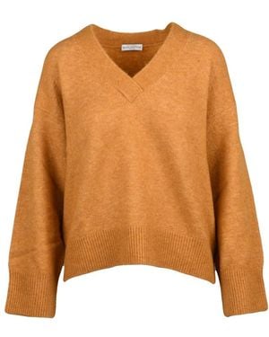 Ballantyne V-Neck Knitwear - Marron