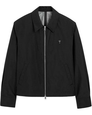 Ami Paris Ami De Coeur Zipped Jacket - Schwarz