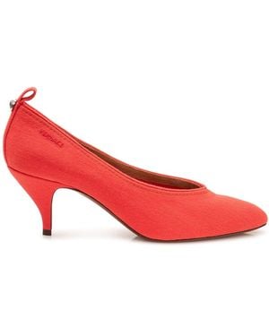 Versace Schoenen ,Rood ,Denim Tina Denim Pump 65 Mm