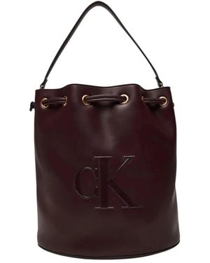 Calvin Klein Bucket Bags - Paars