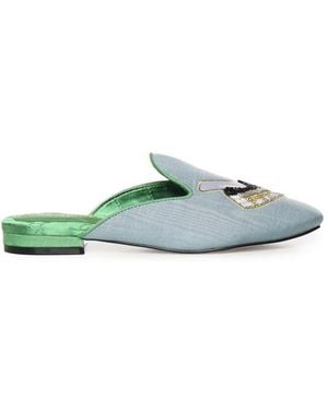 Kurt Geiger Schoenen ,Blauw ,Mules - Groen
