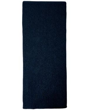 Dries Van Noten Technisch Gestrickter Rechteckiger Schal - Blau