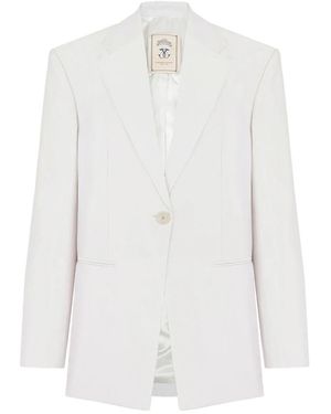 The Seafarer Jassen ,Wit ,Katoen Astro Single-Breasted Blazer