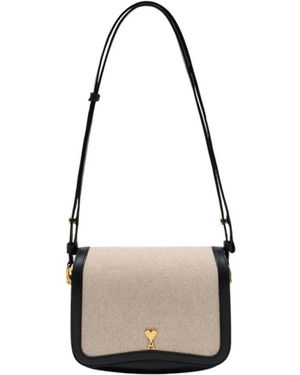 Ami Paris Paris Paris Schultertasche - Mettallic