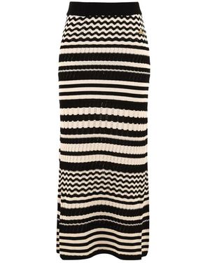 Akep Two-Tone Skirt - Schwarz